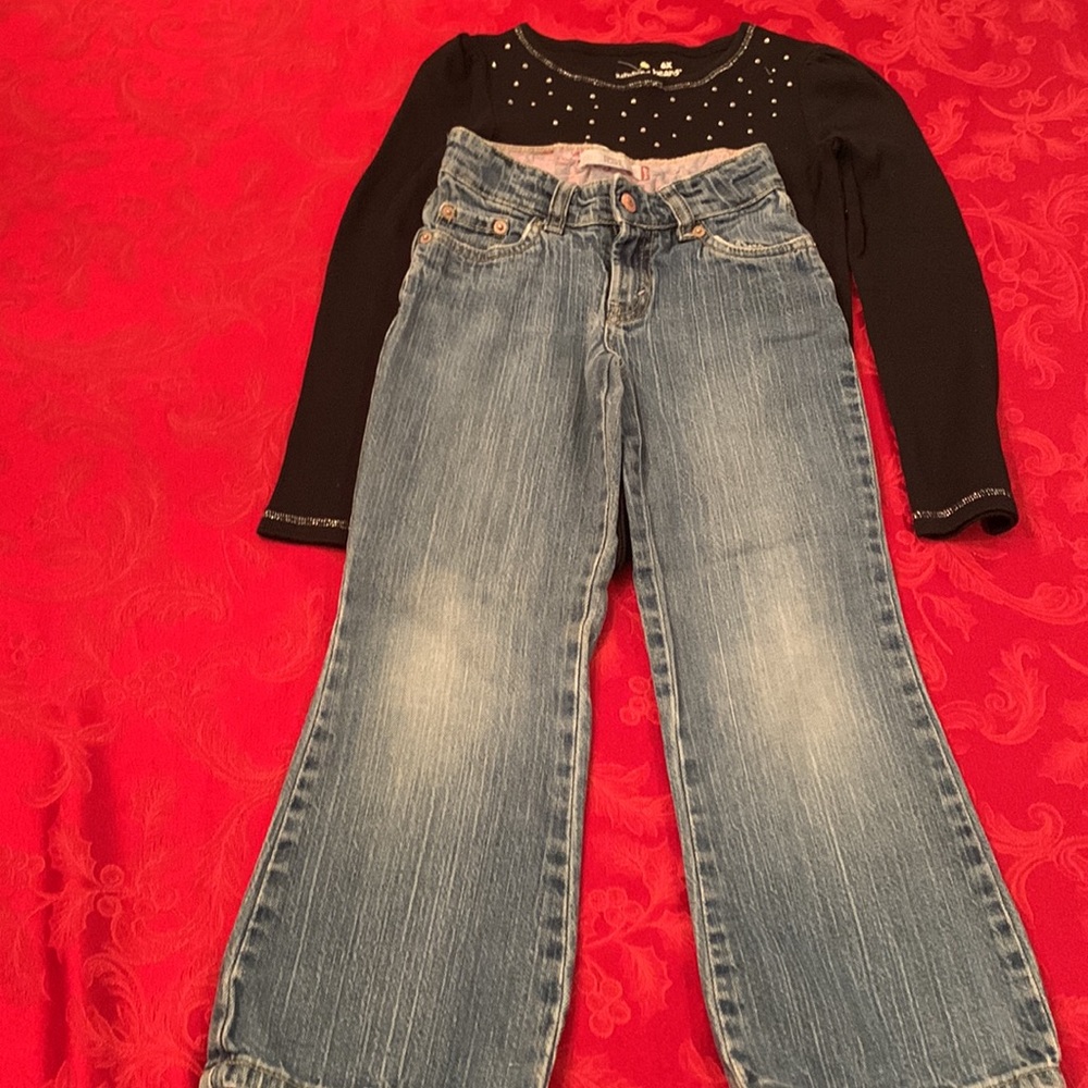 Levi’s 517 stretch flare jeans with long sleeve shirt - Picture 13 of 13